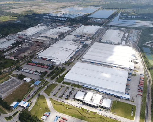 une vue d'ensemble de l'usine de gildan au honduras